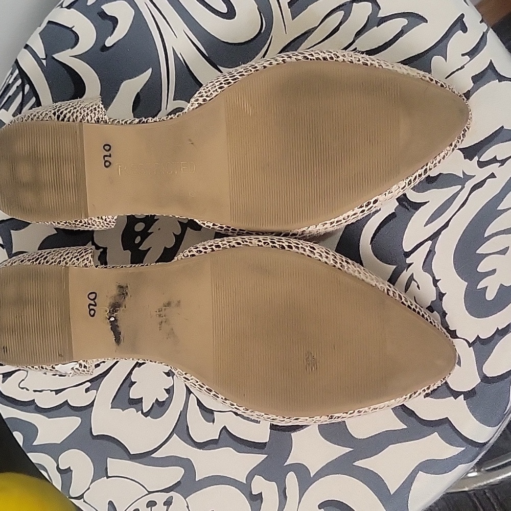 Restricted Snakeskin Pattern Flats - image 4